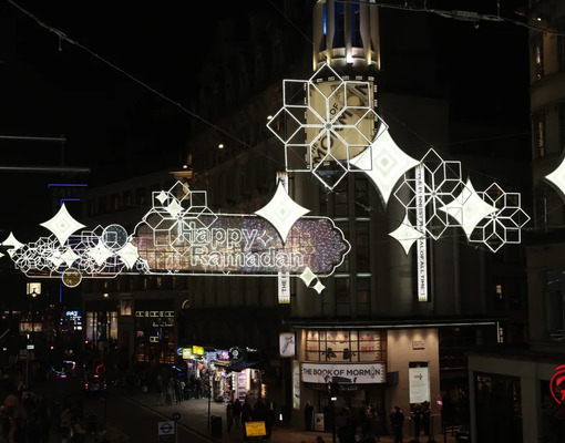 В центре Лондона снова появится праздничная иллюминация в честь Рамадана