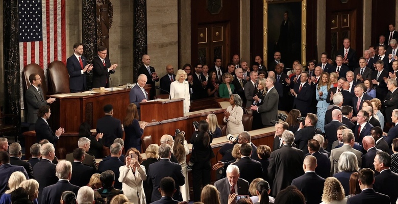 Король Великобритании Карл III выступил перед конгрессом США. Фото: x.com/RoyalFamily