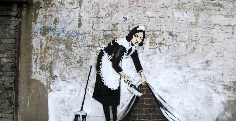 Бэнкси на выставке в Мейфэр 