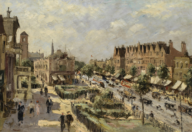 Картина Chiswick High Street, 1920-е годы, Надежда Бенуа