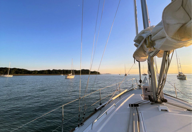Фото с яхтинга в Англии, сделано в Соленте, рядом с островом Уайт