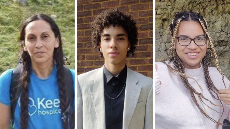 Мать Николаса Джулиана Фэлкон, его брат Кайл Проспер и сестра Жизель. Фото: Би-би-си.